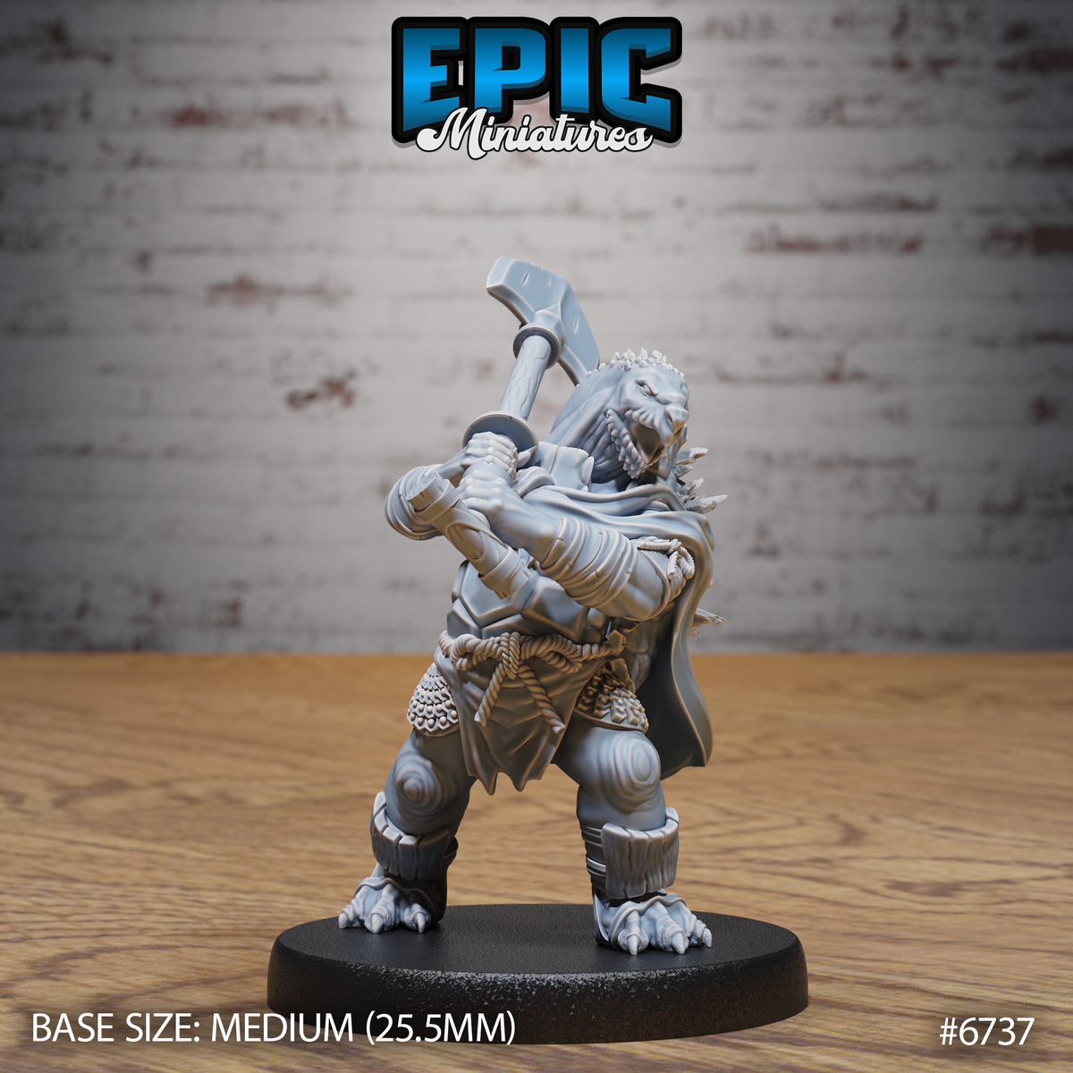 Turtlefolk DND Miniature TTRPG Resin Figure 25mm Base
