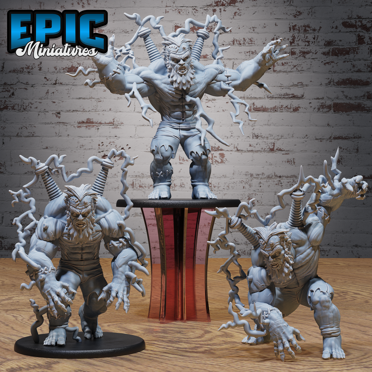 Electric Frankenstein DND TTRPG Resin Model 51mm Base
