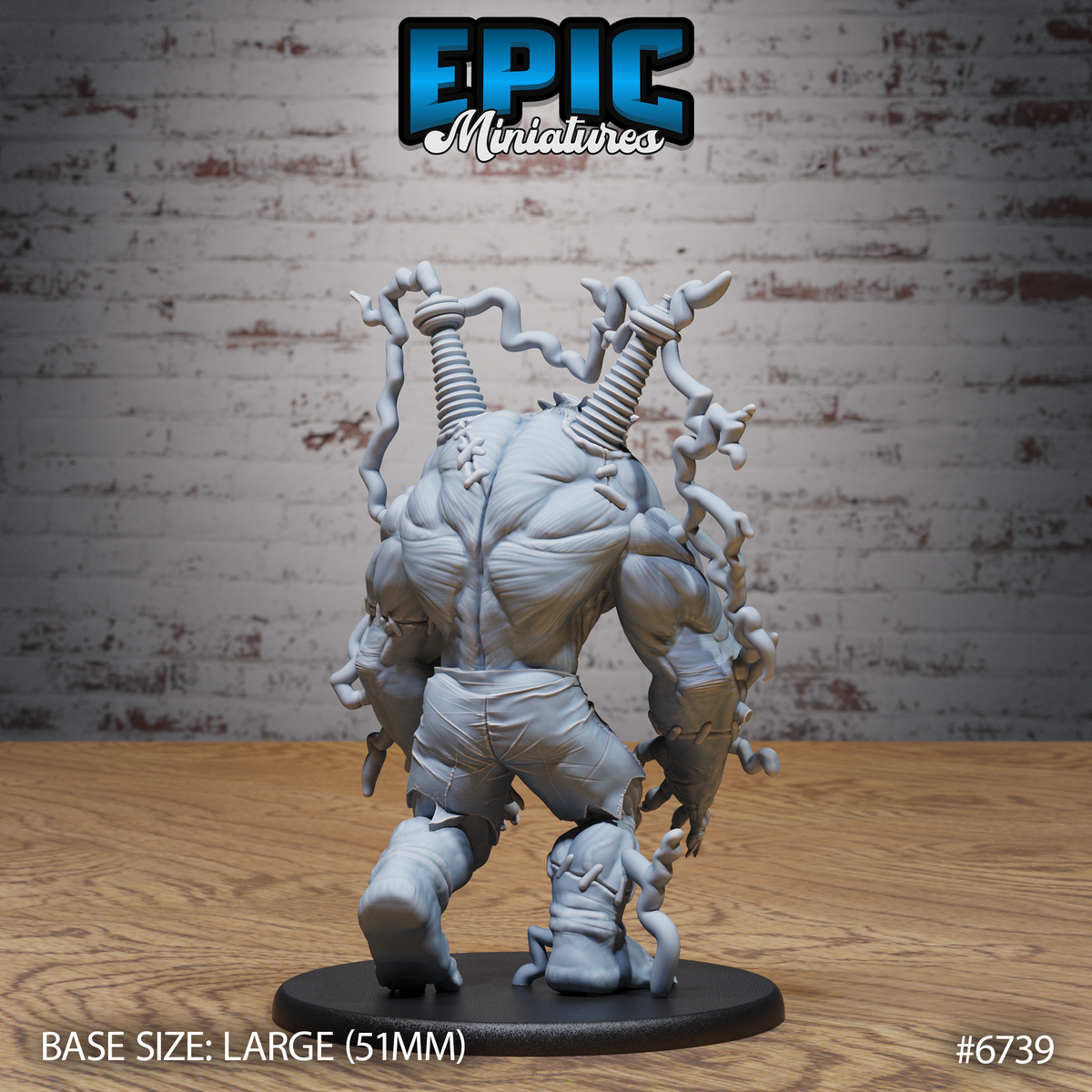 Electric Frankenstein DND TTRPG Resin Model 51mm Base