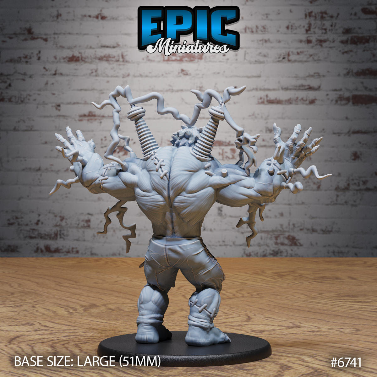 Electric Frankenstein DND TTRPG Resin Model 51mm Base