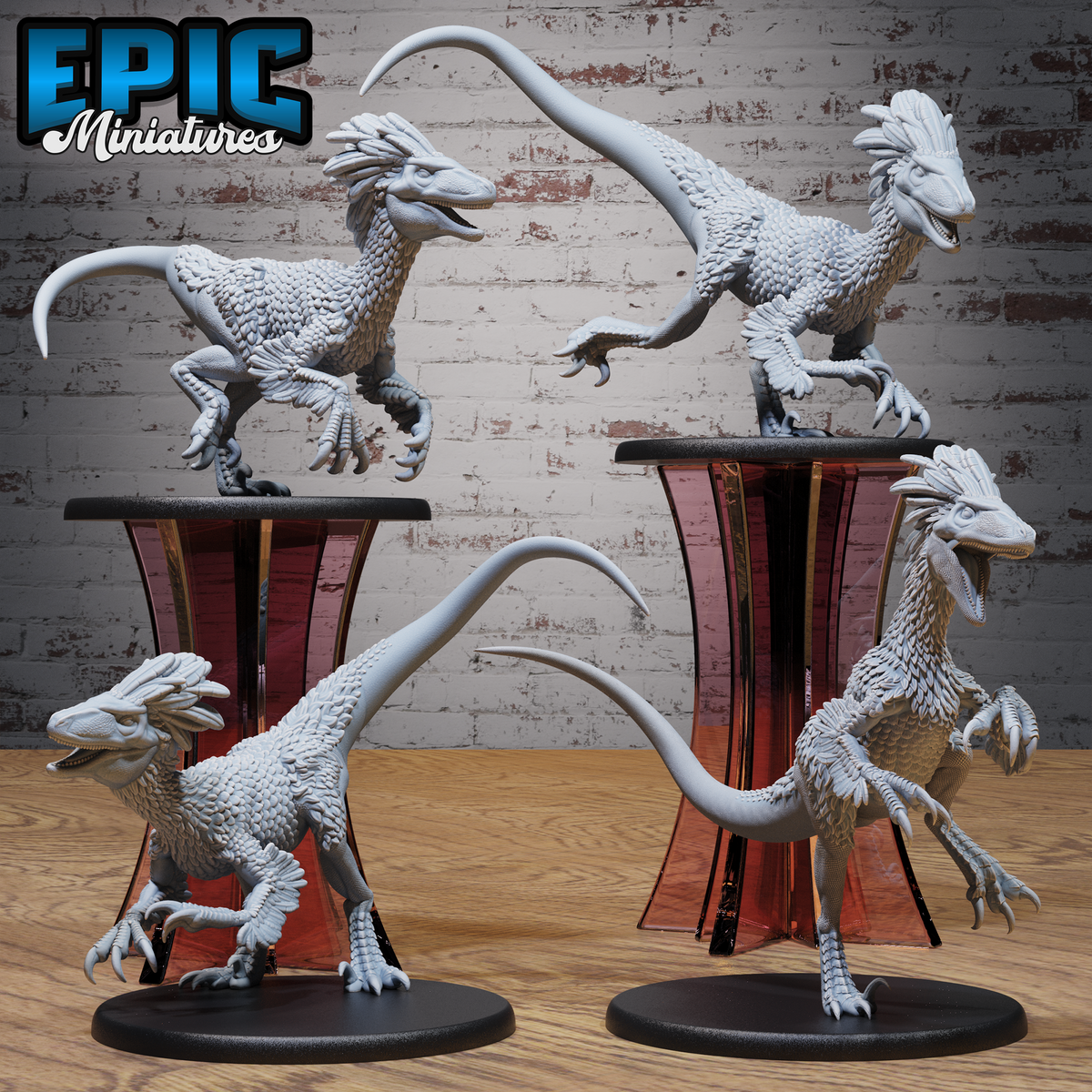 Large Raptor DND TTRPG Resin Model 51mm Base