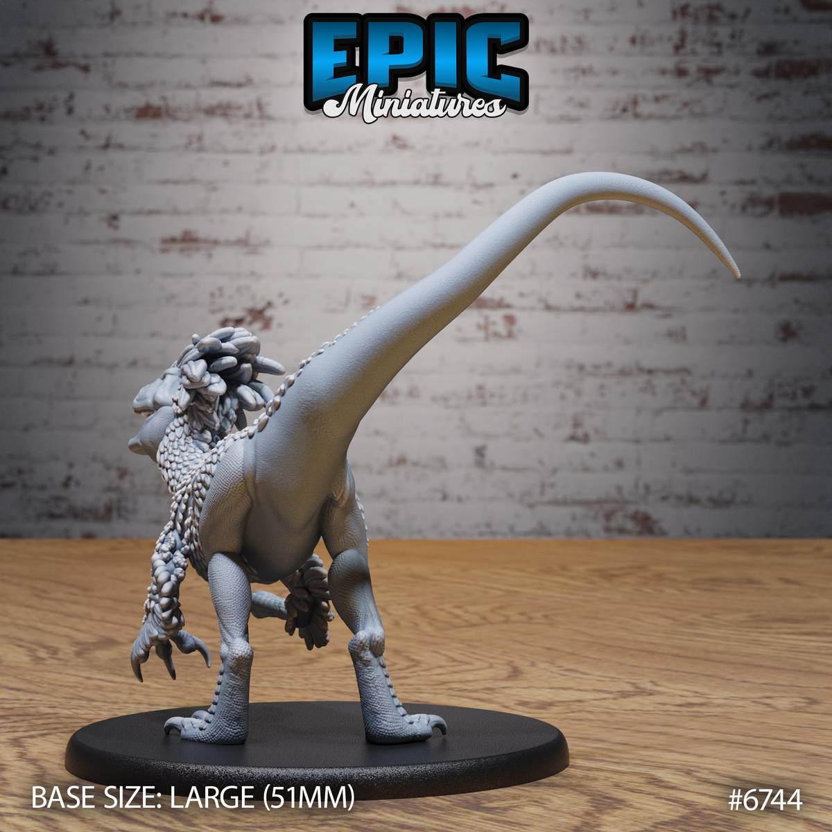 Large Raptor DND TTRPG Resin Model 51mm Base