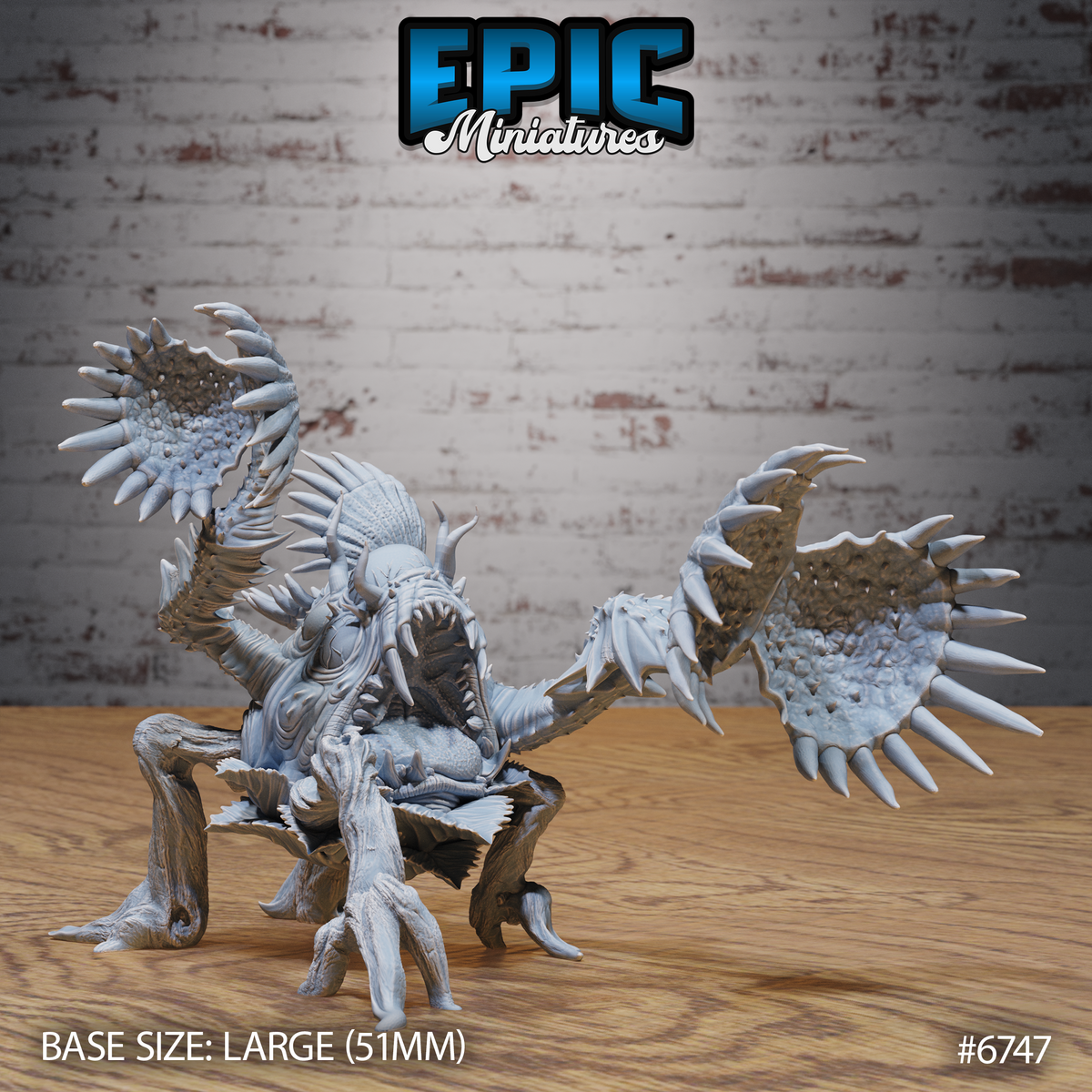 Giga Flytrap DND TTRPG Resin Model 51mm Base