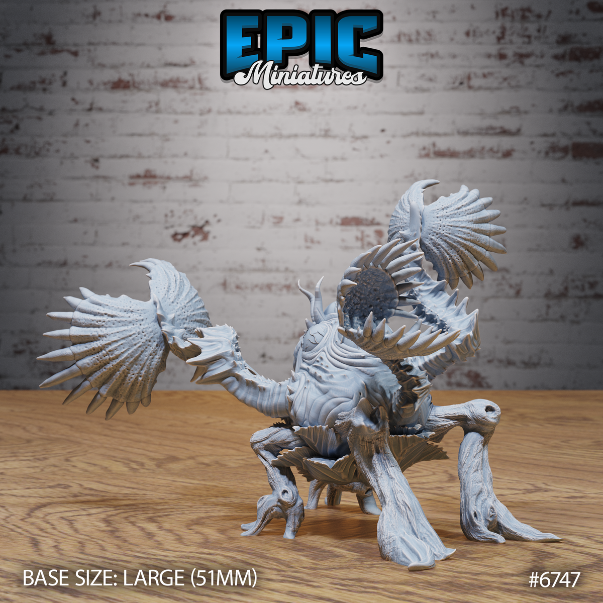 Giga Flytrap DND TTRPG Resin Model 51mm Base