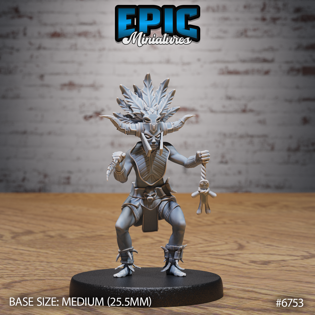 Amazoness Fighter DND Miniature TTRPG Resin Figure 25mm Base