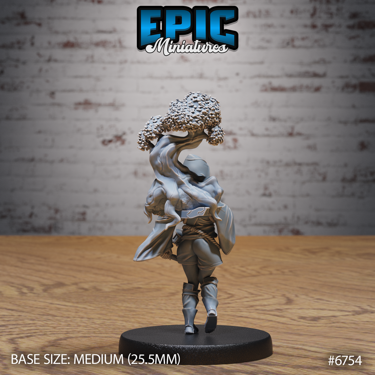Amazoness Fighter DND Miniature TTRPG Resin Figure 25mm Base