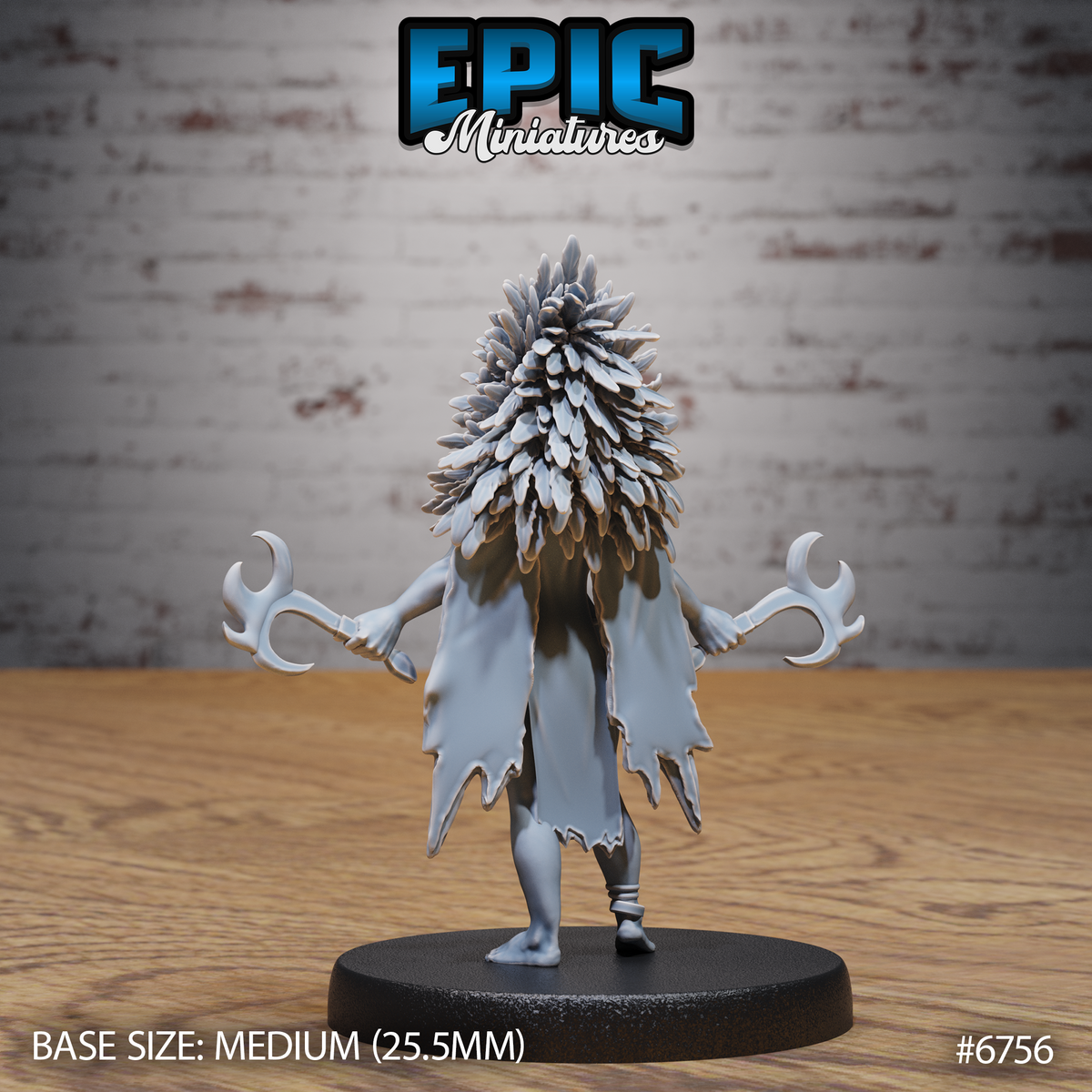 Amazoness Fighter DND Miniature TTRPG Resin Figure 25mm Base