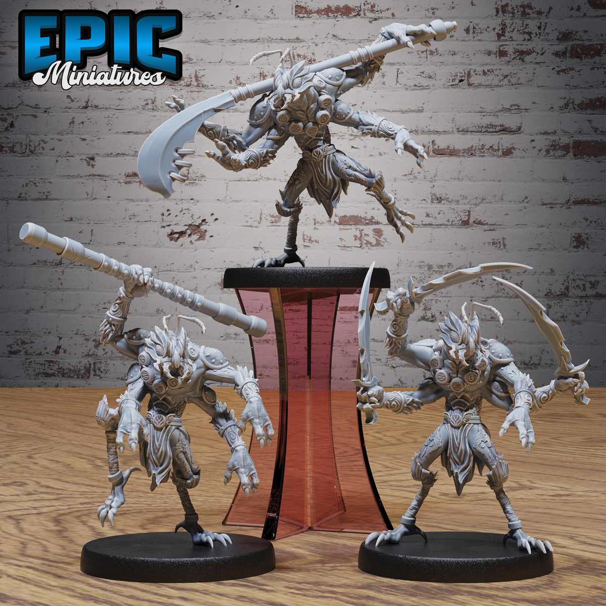 Insectoid Monk DND Miniature TTRPG Resin Figure 25mm Base