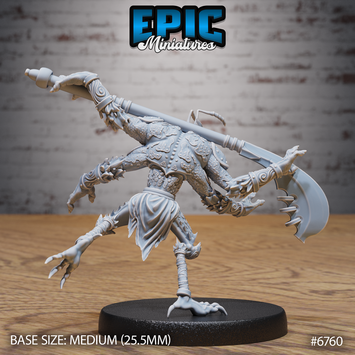 Insectoid Monk DND Miniature TTRPG Resin Figure 25mm Base