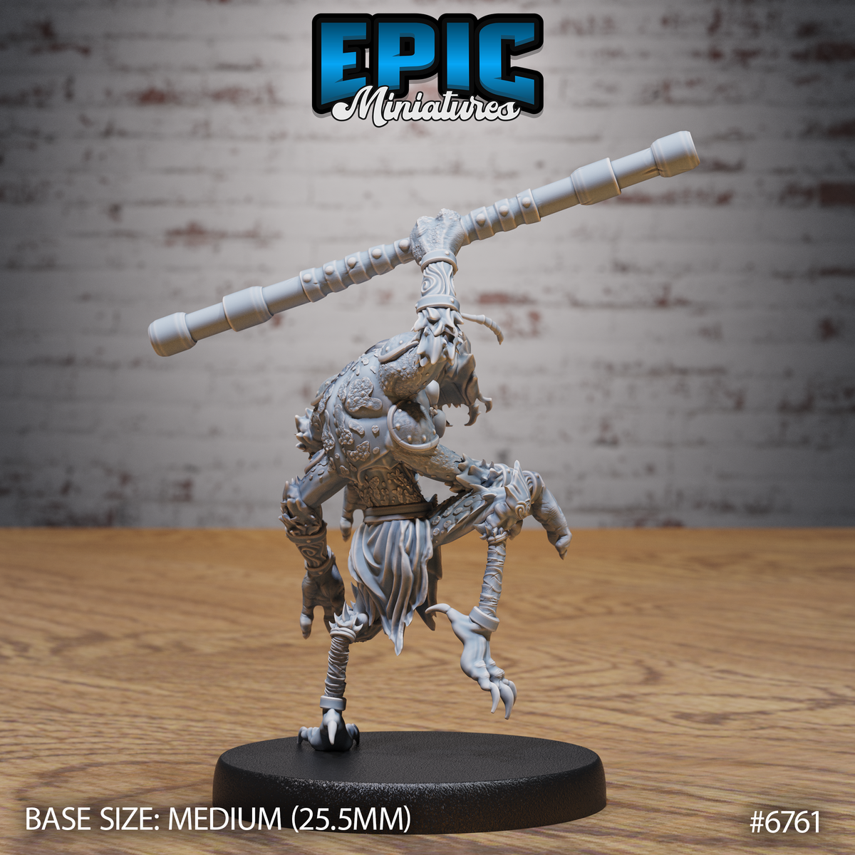 Insectoid Monk DND Miniature TTRPG Resin Figure 25mm Base