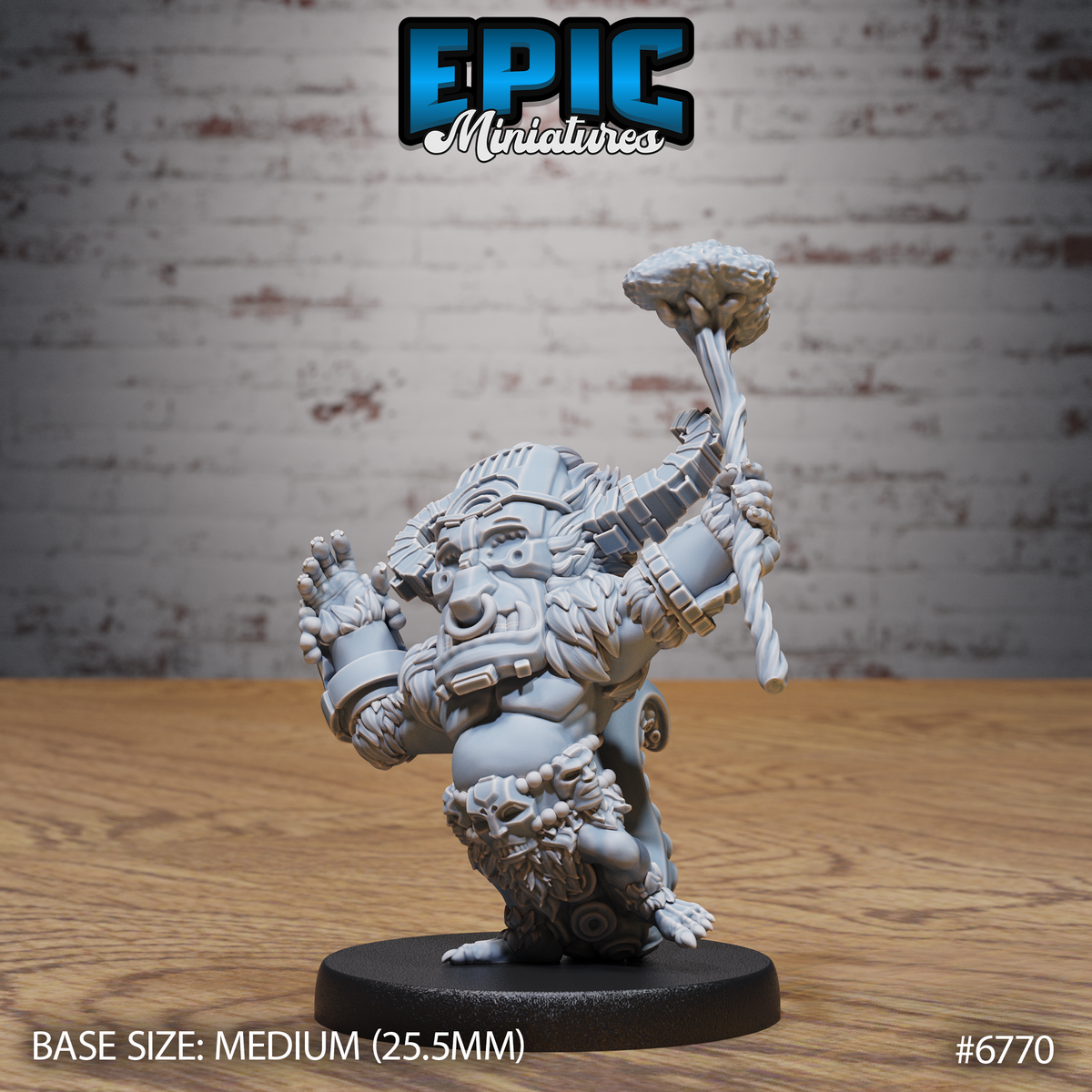 Void Shaman DND Miniature TTRPG Resin Figure 25mm Base