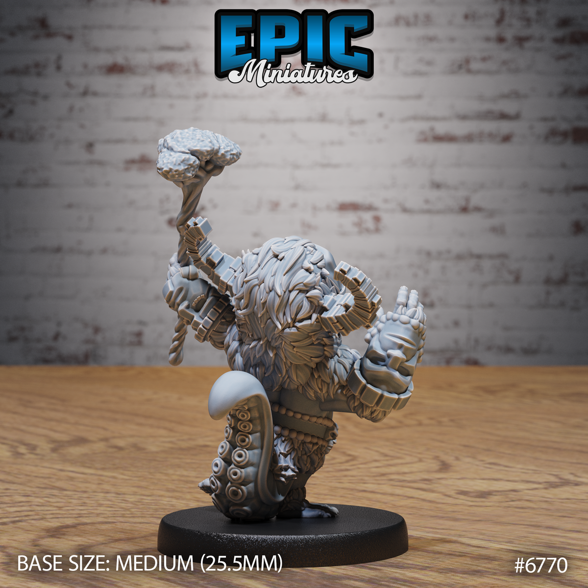 Void Shaman DND Miniature TTRPG Resin Figure 25mm Base