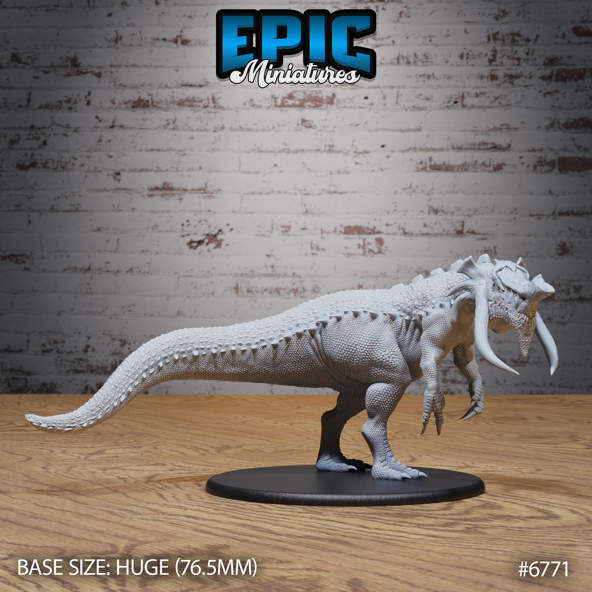 Boneskull Rex DND TTRPG Resin Model 76mm Base