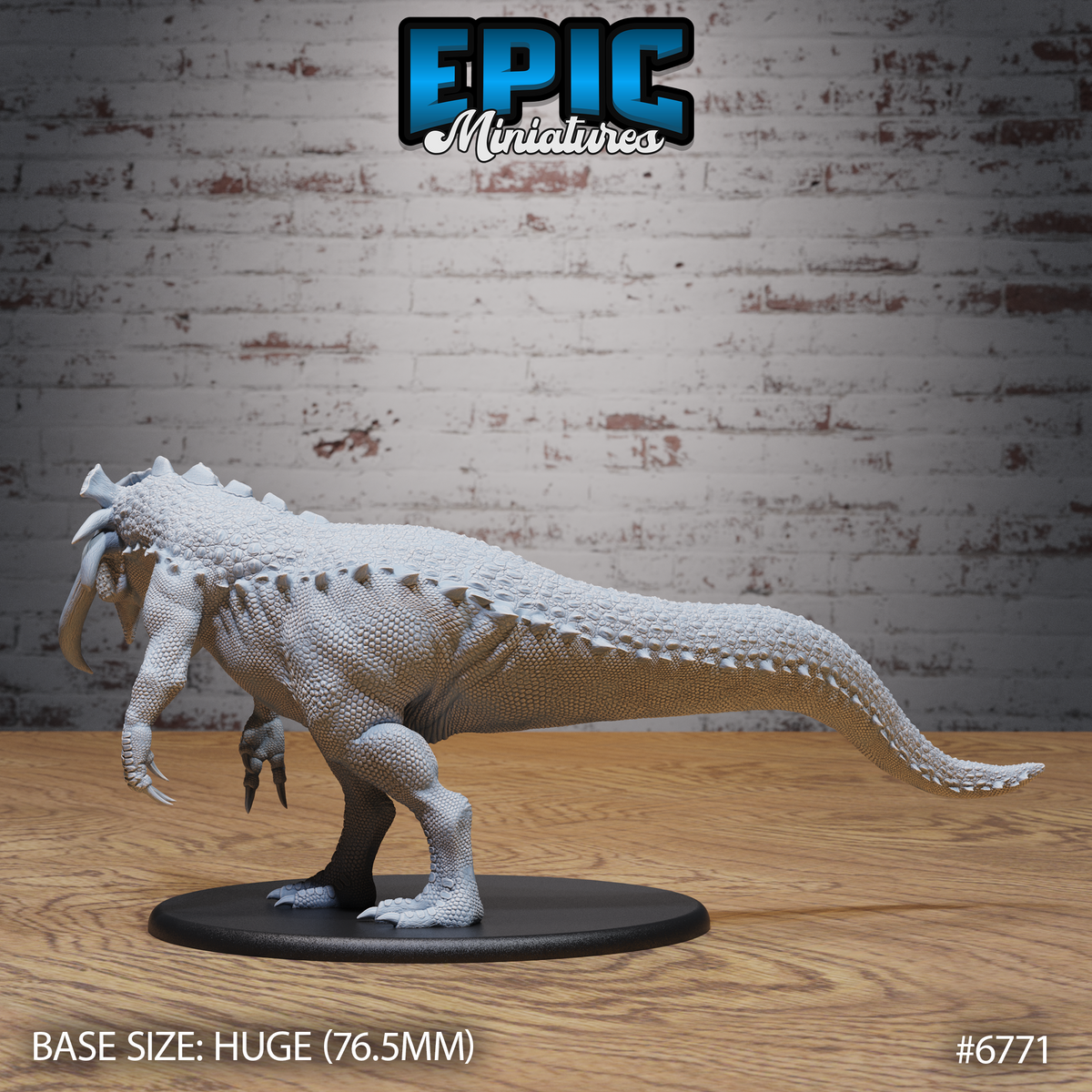 Boneskull Rex DND TTRPG Resin Model 76mm Base