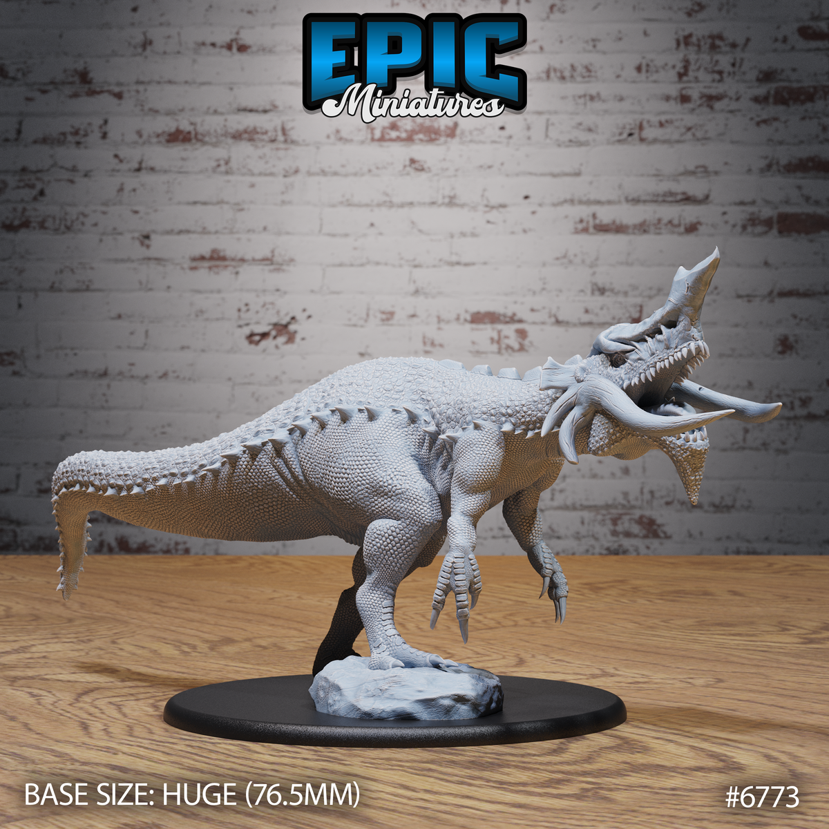 Boneskull Rex DND TTRPG Resin Model 76mm Base