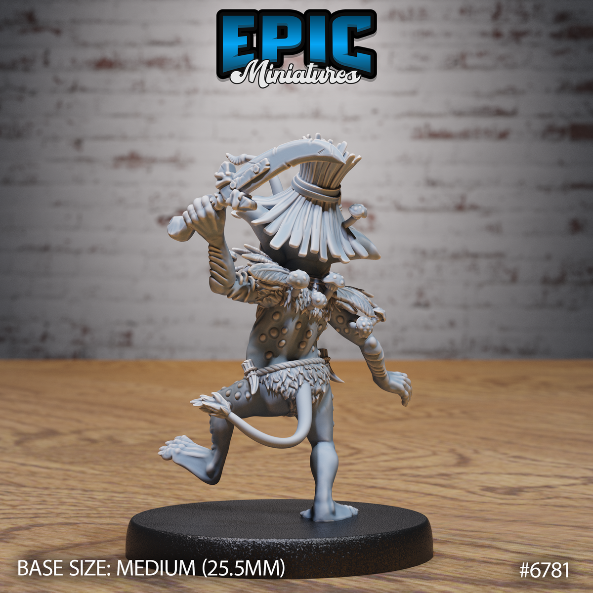 Jungle Goblin DND Miniature TTRPG Resin Figure 25mm Base