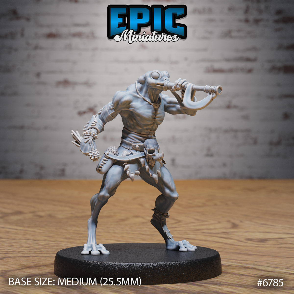 Frogfolk DND Miniature TTRPG Resin Figure 25mm Base