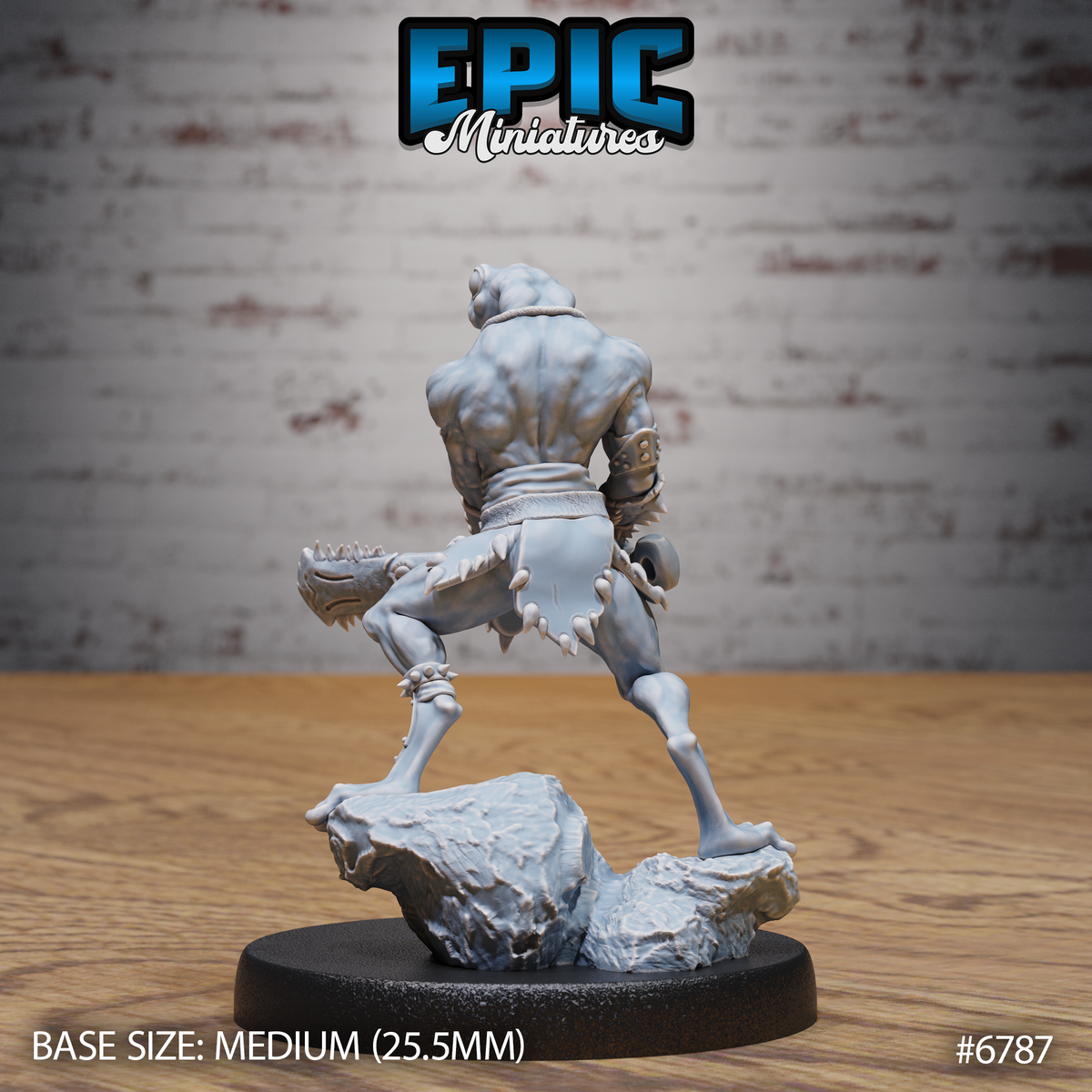 Frogfolk DND Miniature TTRPG Resin Figure 25mm Base