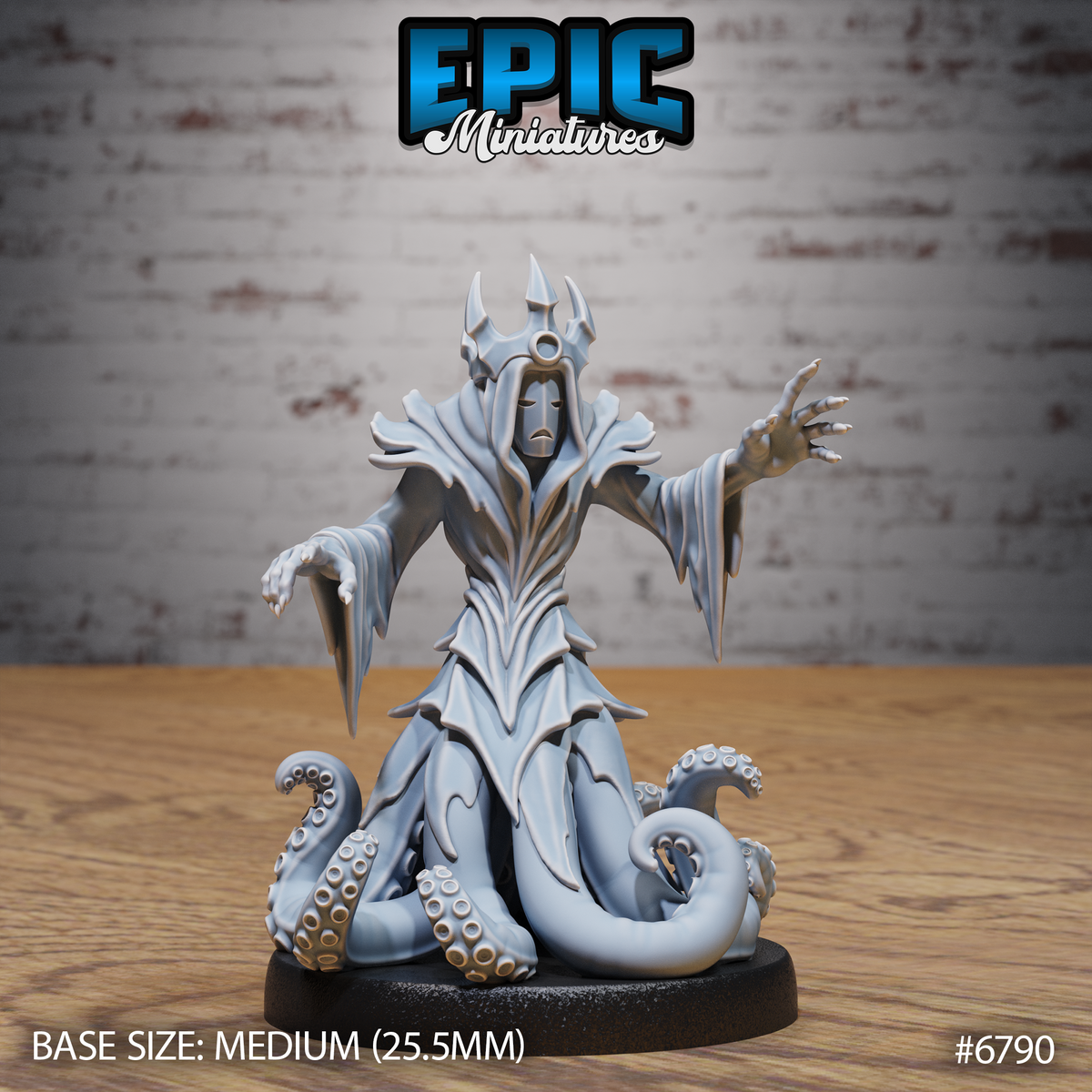 Hastur Yellow King Avatar DND Miniature TTRPG Resin Figure 25mm Base