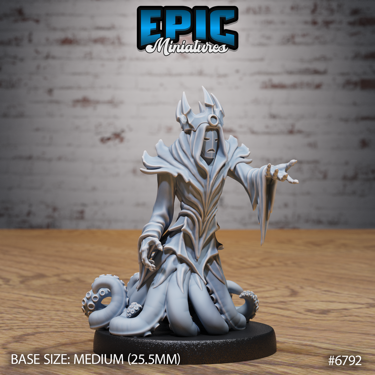 Hastur Yellow King Avatar DND Miniature TTRPG Resin Figure 25mm Base