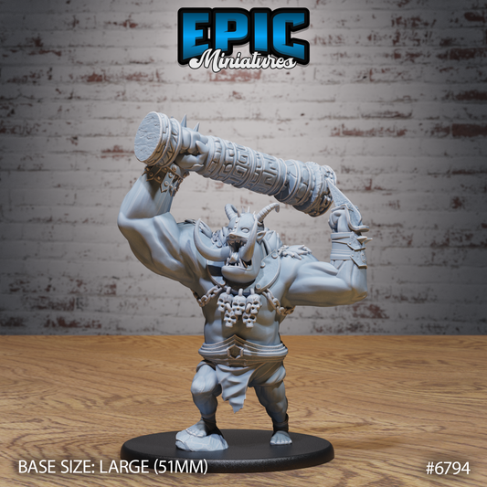 Chaos Troll DND TTRPG Resin Model 51mm Base