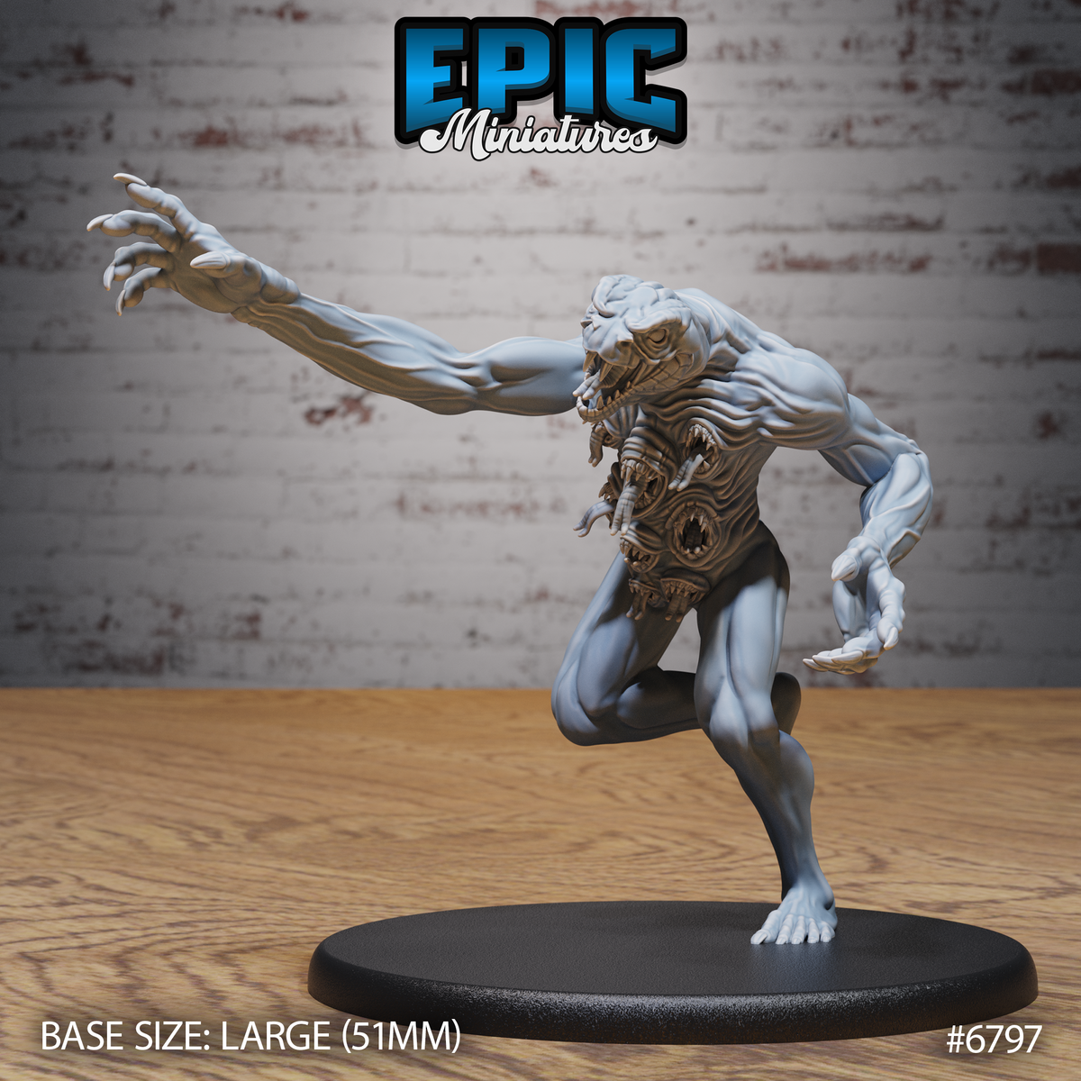 Spawn of Yig DND TTRPG Resin Model 51mm Base