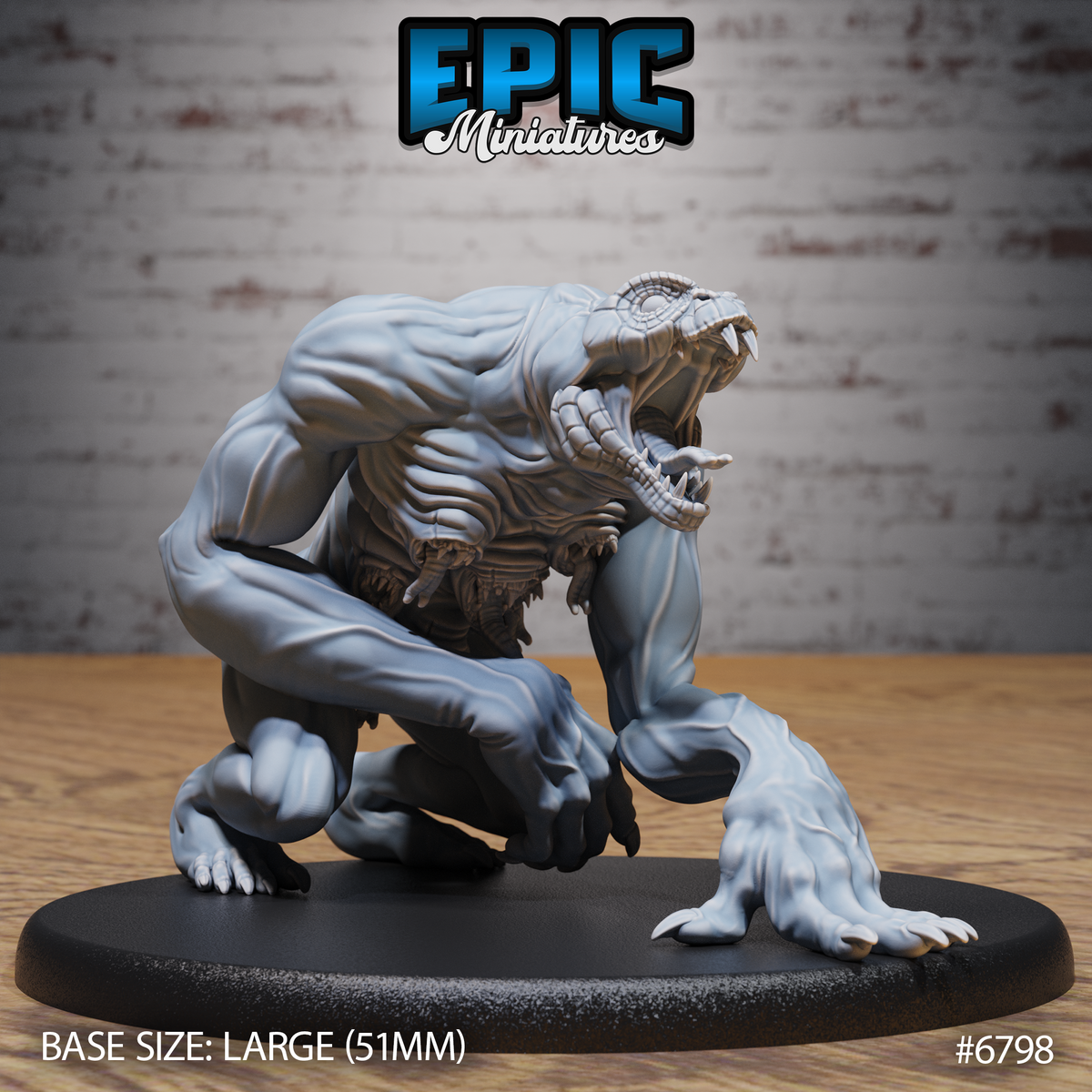 Spawn of Yig DND TTRPG Resin Model 51mm Base