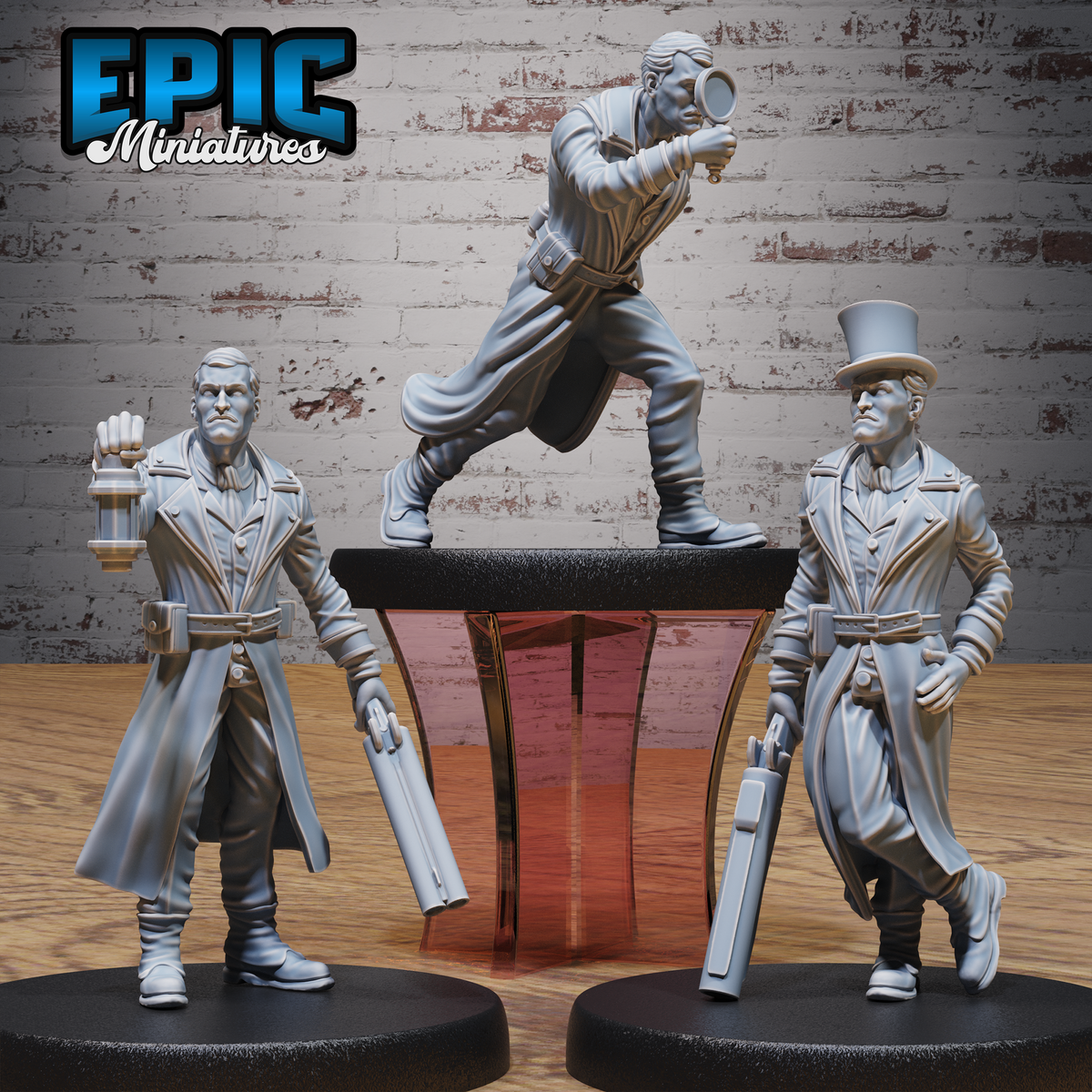 Mystery Detective DND Miniature TTRPG Resin Figure 25mm Base