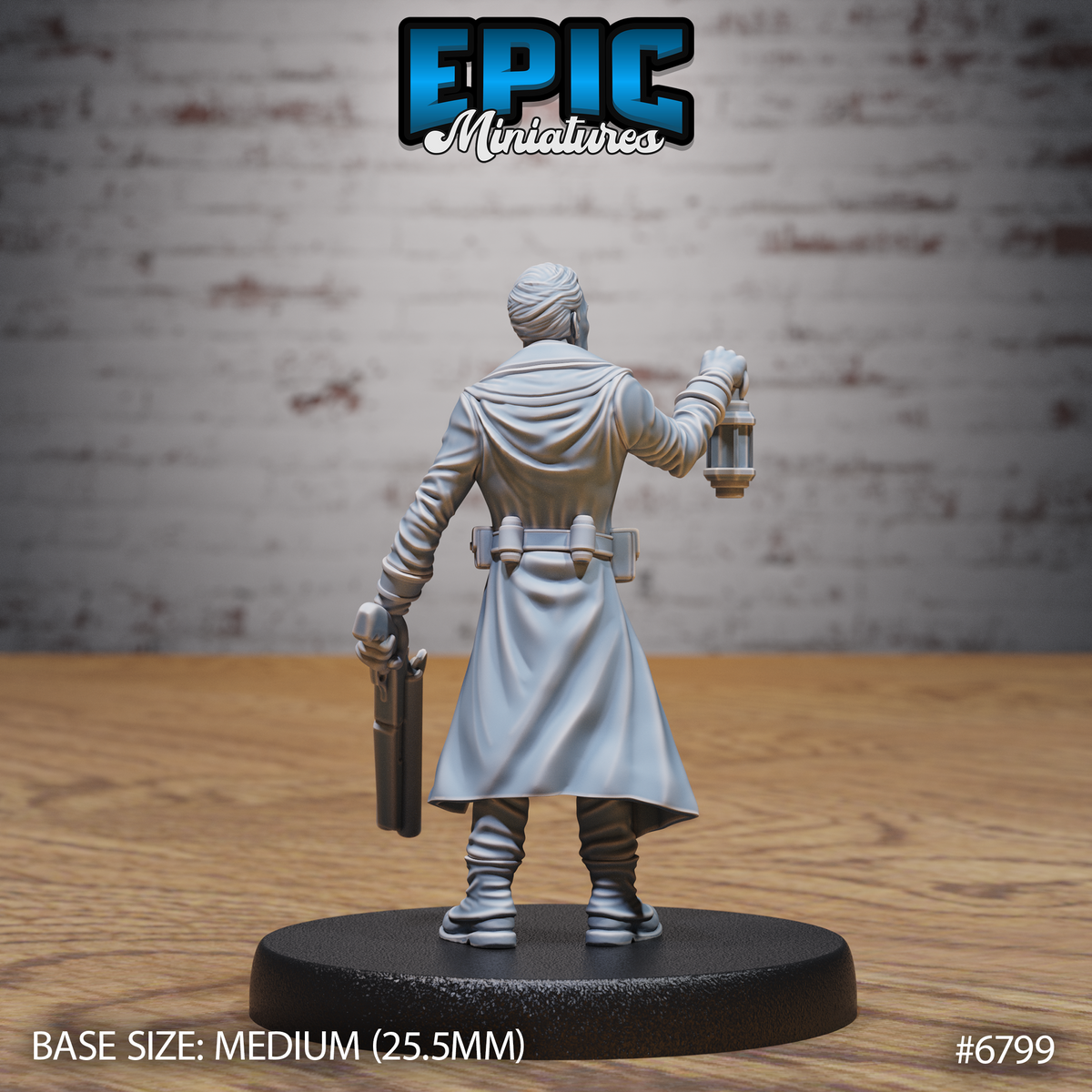 Mystery Detective DND Miniature TTRPG Resin Figure 25mm Base