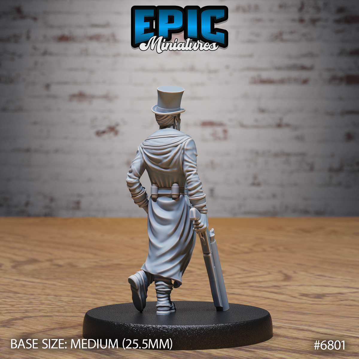 Mystery Detective DND Miniature TTRPG Resin Figure 25mm Base