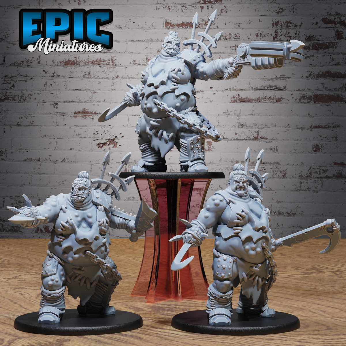Cannibal Mutant DND TTRPG Resin Model 51mm Base