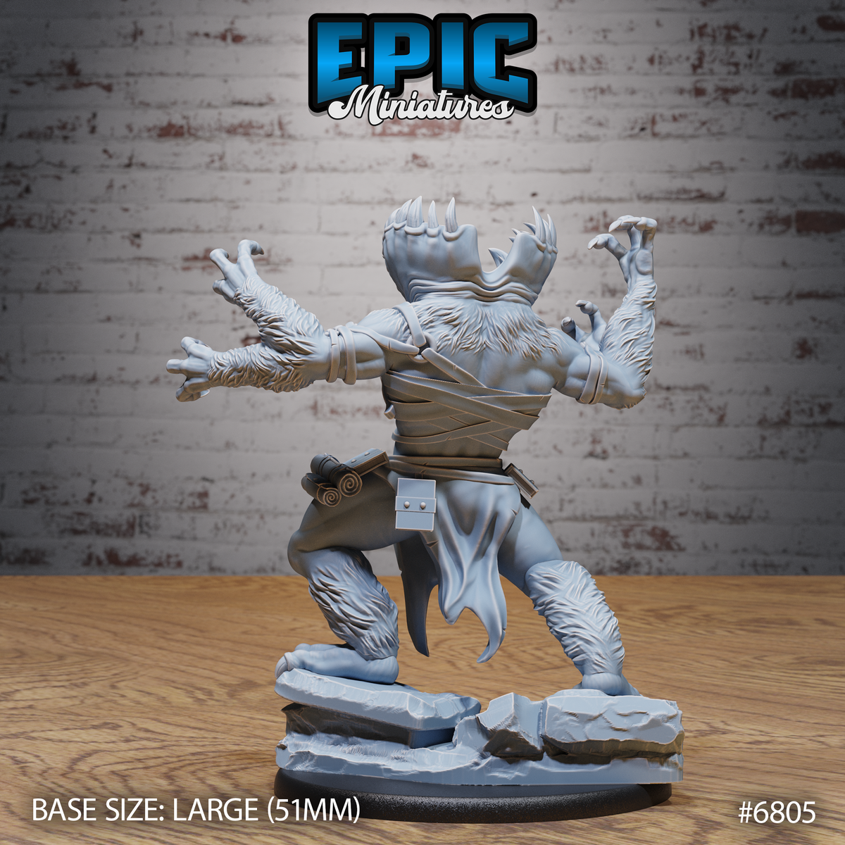 Gut Abomination DND TTRPG Resin Model 51mm Base
