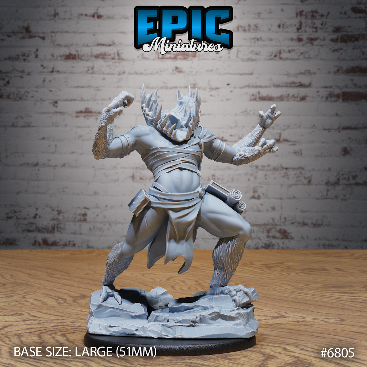 Gut Abomination DND TTRPG Resin Model 51mm Base