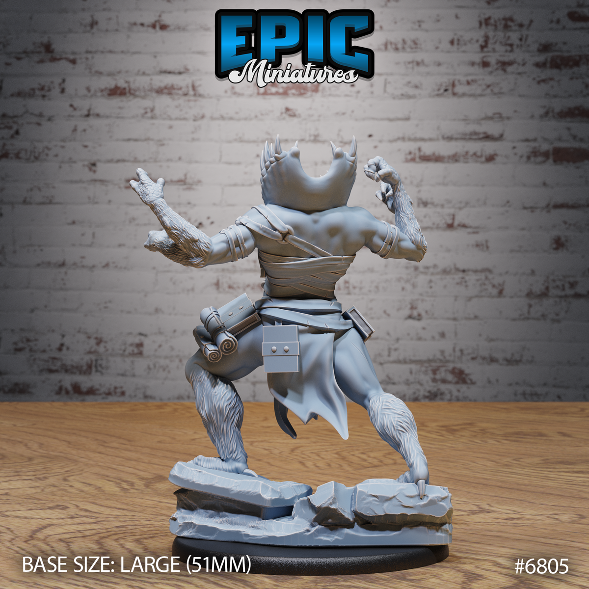 Gut Abomination DND TTRPG Resin Model 51mm Base