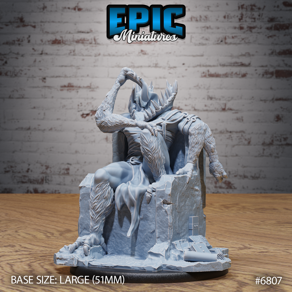 Gut Abomination DND TTRPG Resin Model 51mm Base