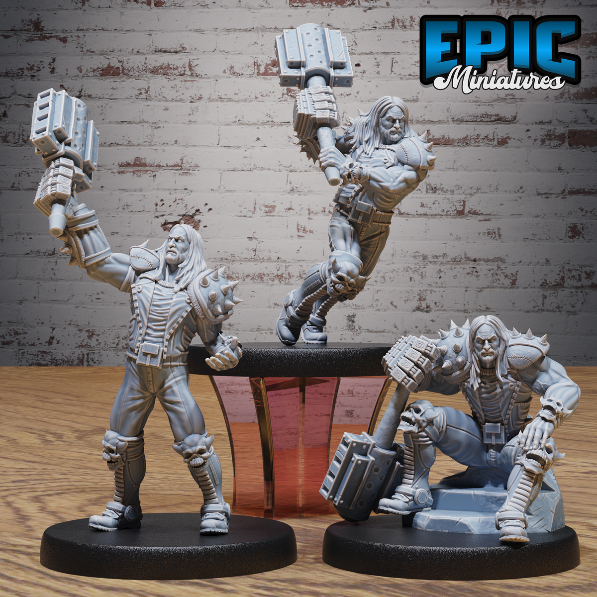 Heavy Metal Crusher DND TTRPG Resin Figure 25mm Base