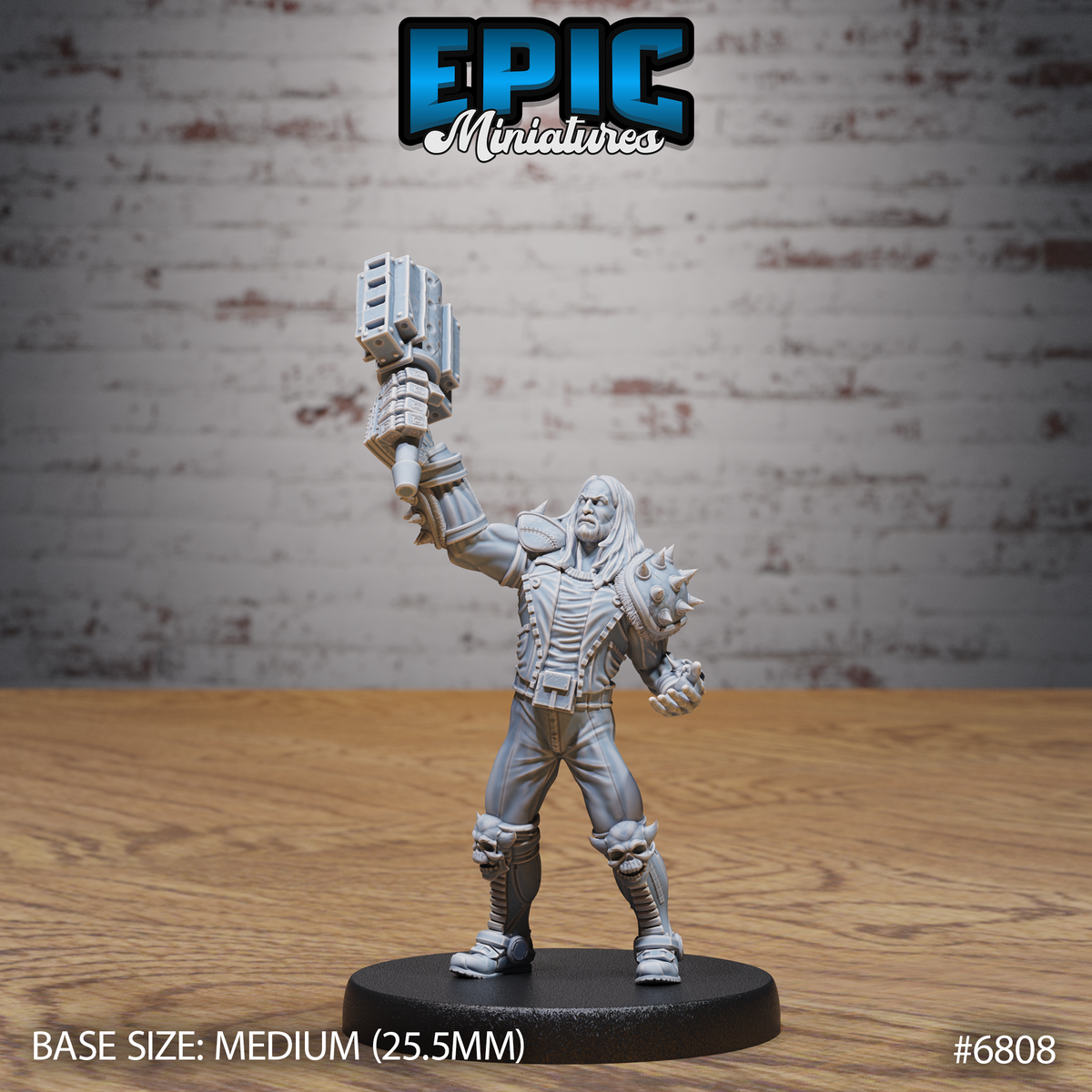 Heavy Metal Crusher DND TTRPG Resin Figure 25mm Base