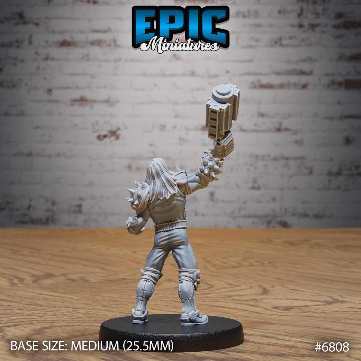 Heavy Metal Crusher DND TTRPG Resin Figure 25mm Base