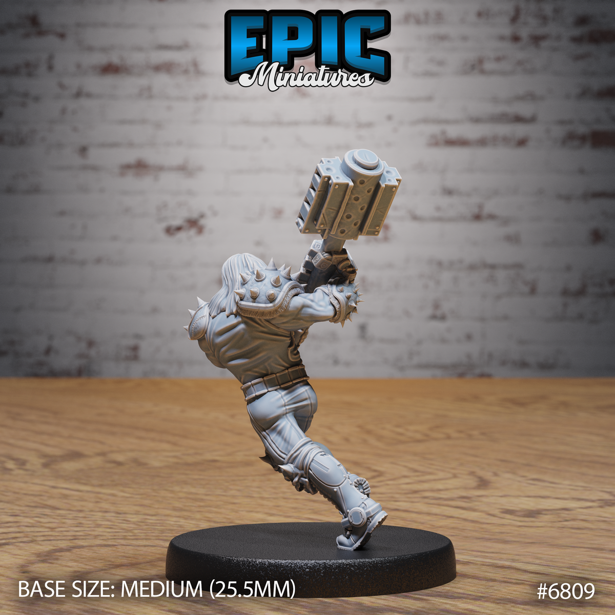 Heavy Metal Crusher DND TTRPG Resin Figure 25mm Base