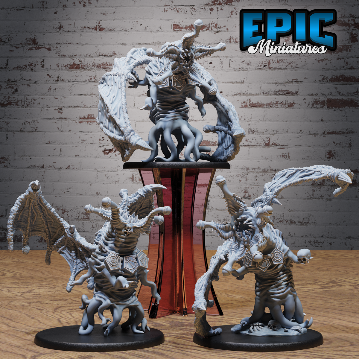 Elder Thing DND TTRPG Resin Model 51mm Base