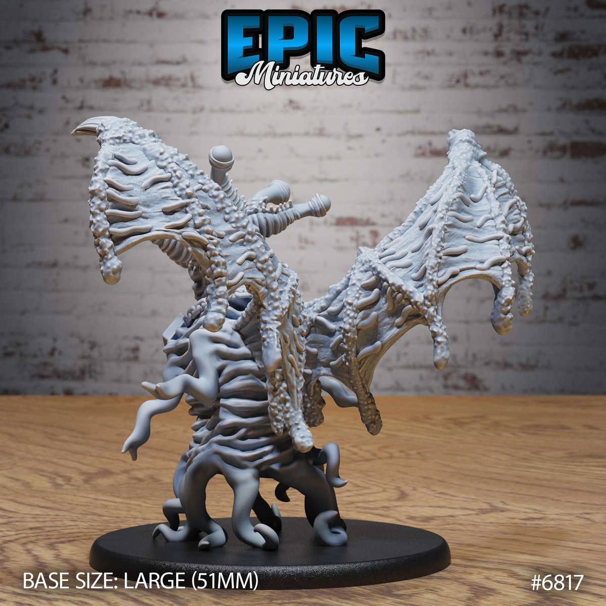Elder Thing DND TTRPG Resin Model 51mm Base