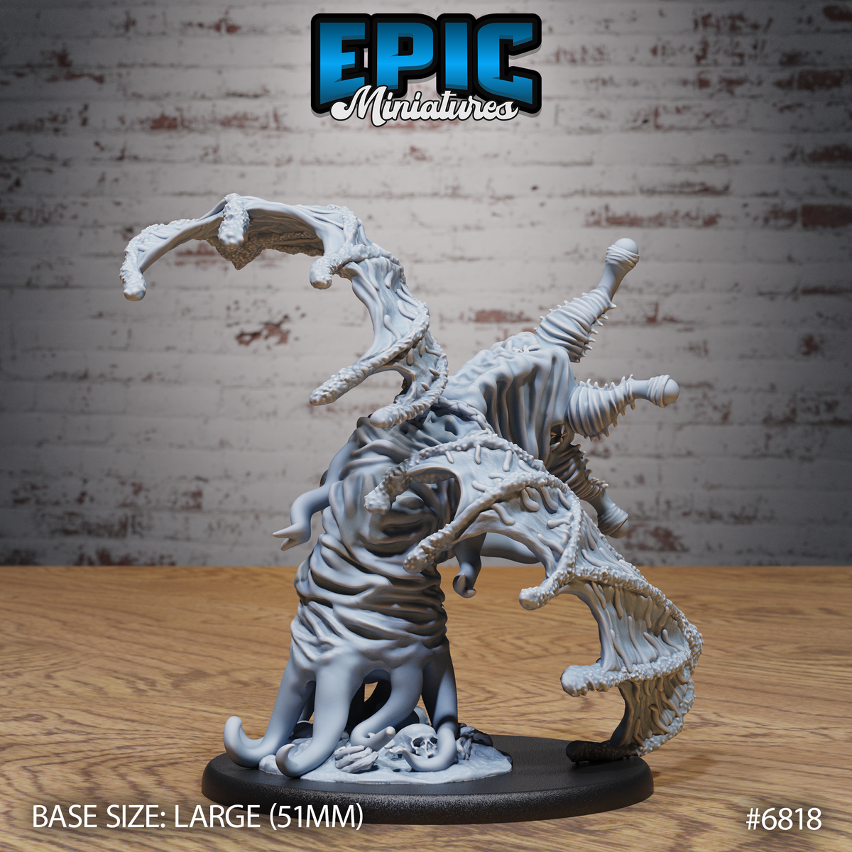 Elder Thing DND TTRPG Resin Model 51mm Base