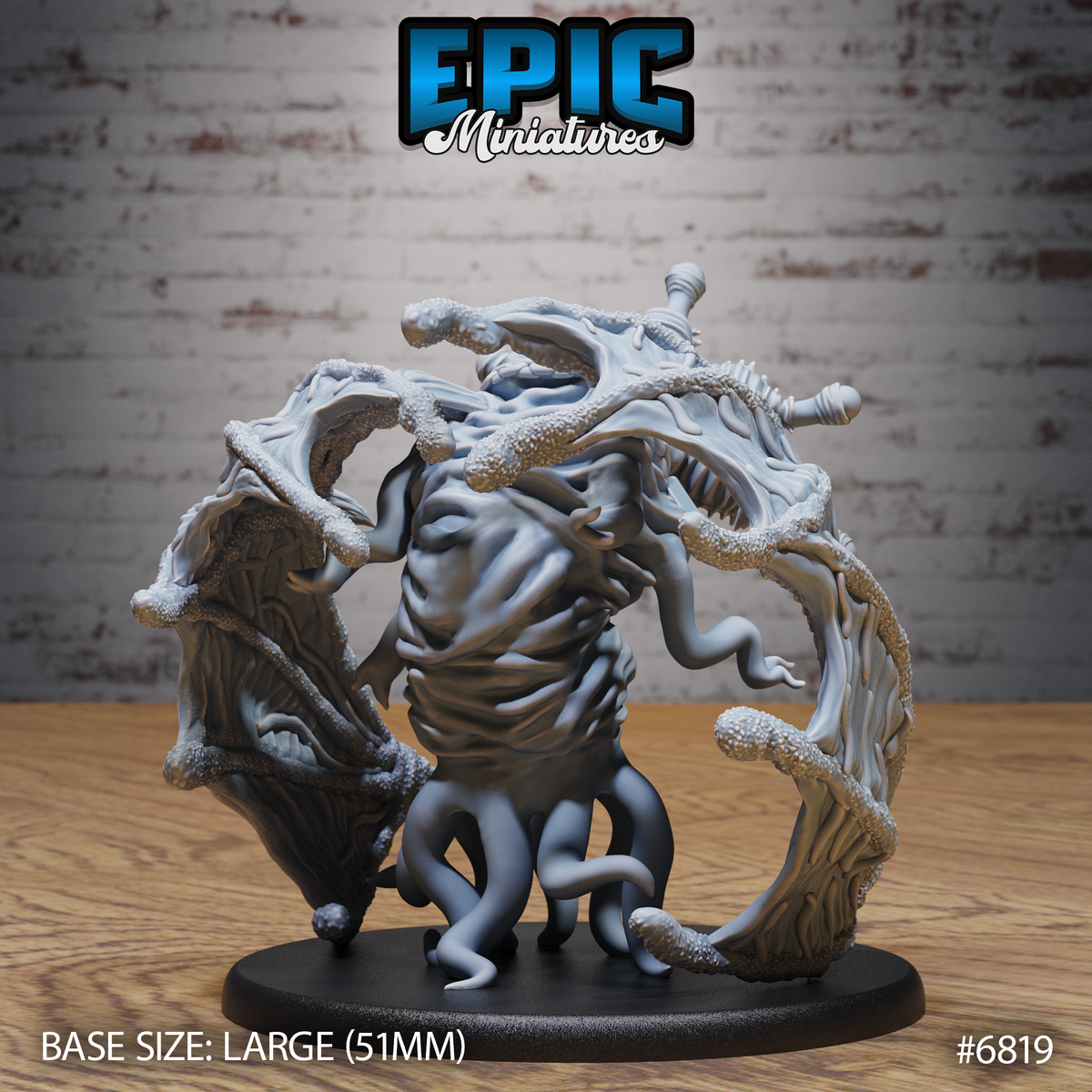 Elder Thing DND TTRPG Resin Model 51mm Base