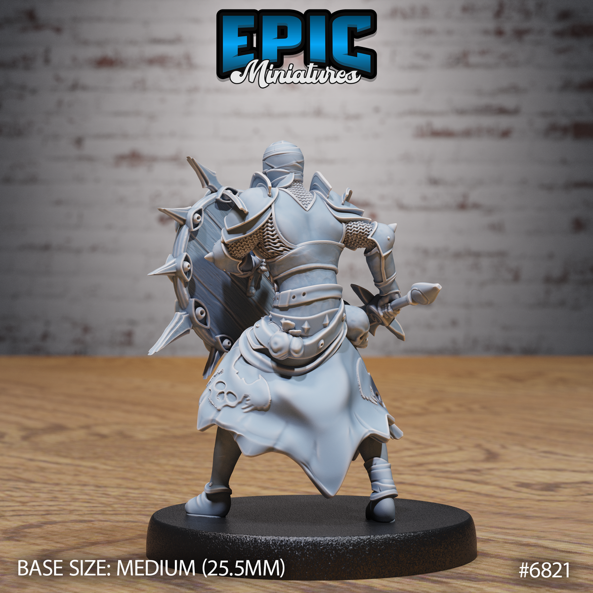 All Seeing Knight DND Miniature TTRPG Resin Figure 25mm Base