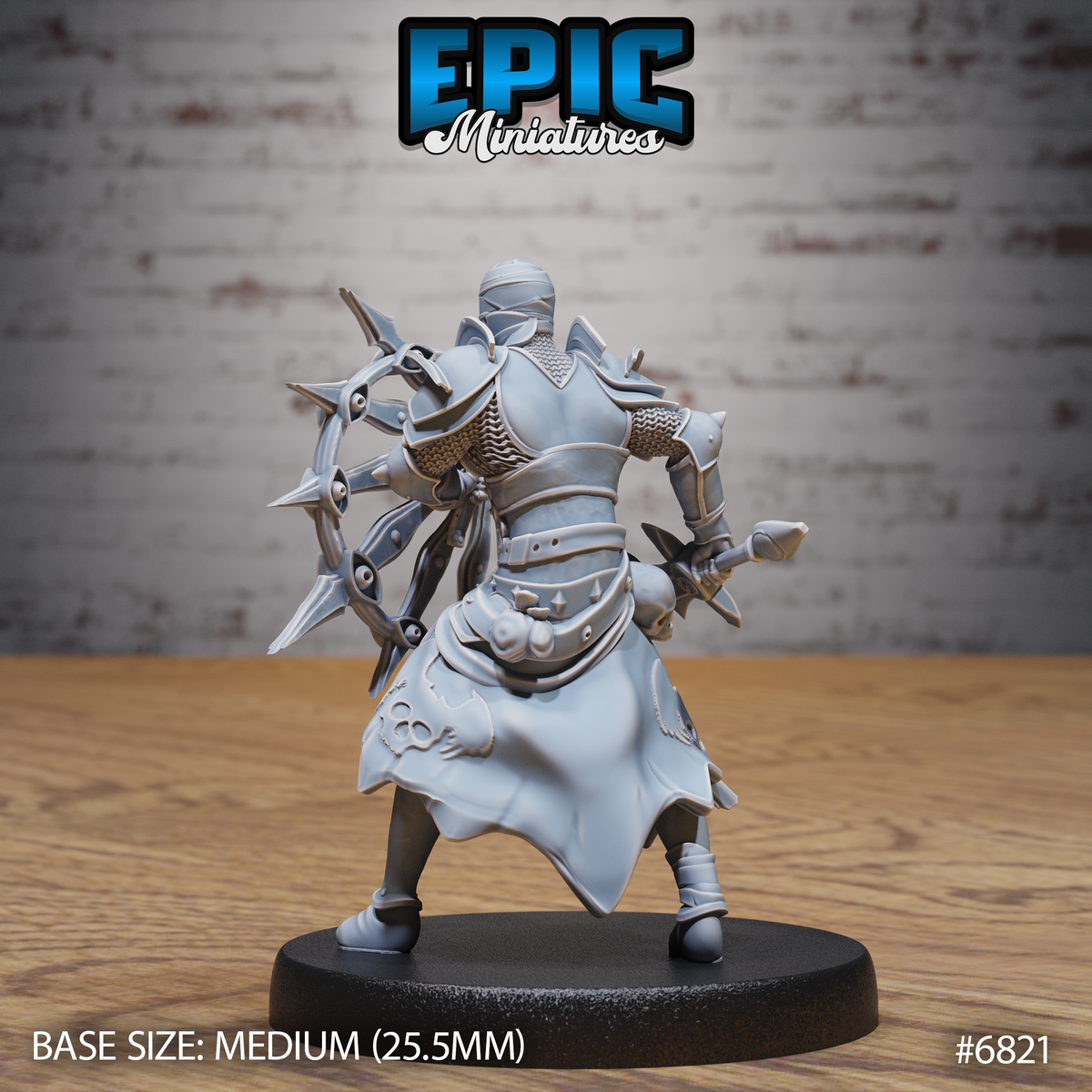 All Seeing Knight DND Miniature TTRPG Resin Figure 25mm Base