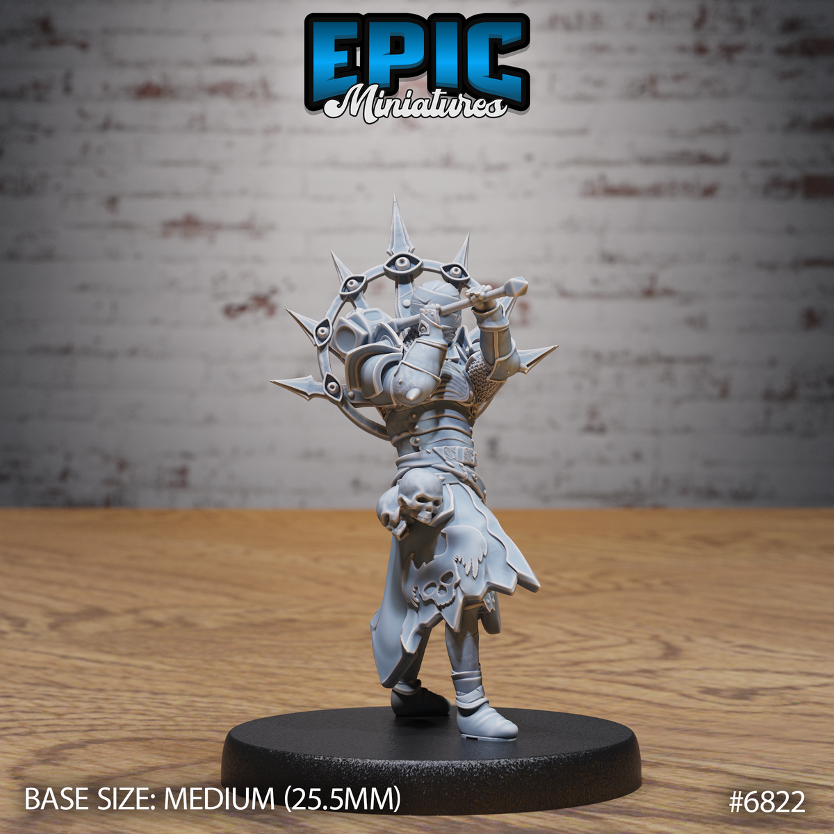 All Seeing Knight DND Miniature TTRPG Resin Figure 25mm Base
