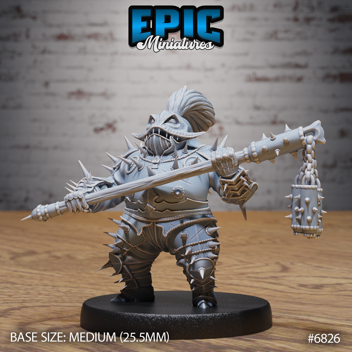 Spike Sadist DND Miniature TTRPG Resin Figure 25mm Base
