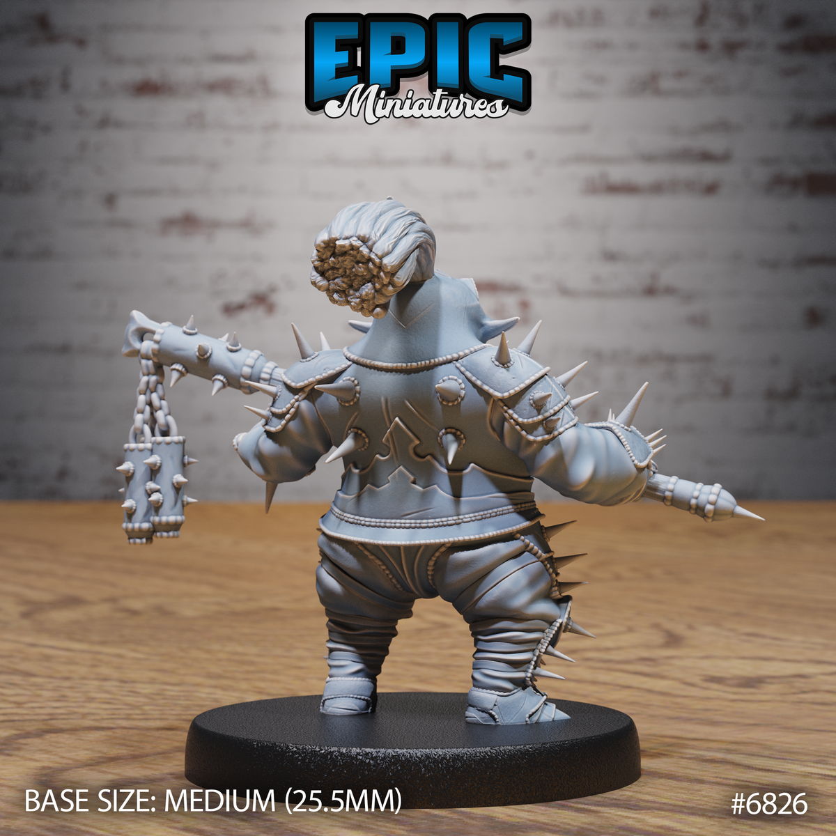 Spike Sadist DND Miniature TTRPG Resin Figure 25mm Base