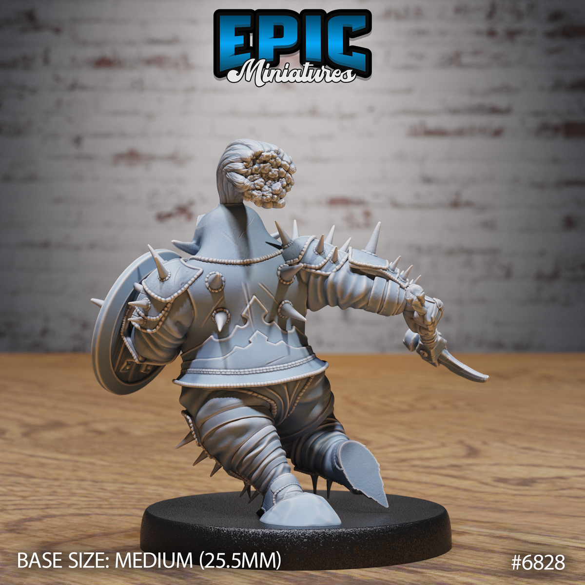 Spike Sadist DND Miniature TTRPG Resin Figure 25mm Base