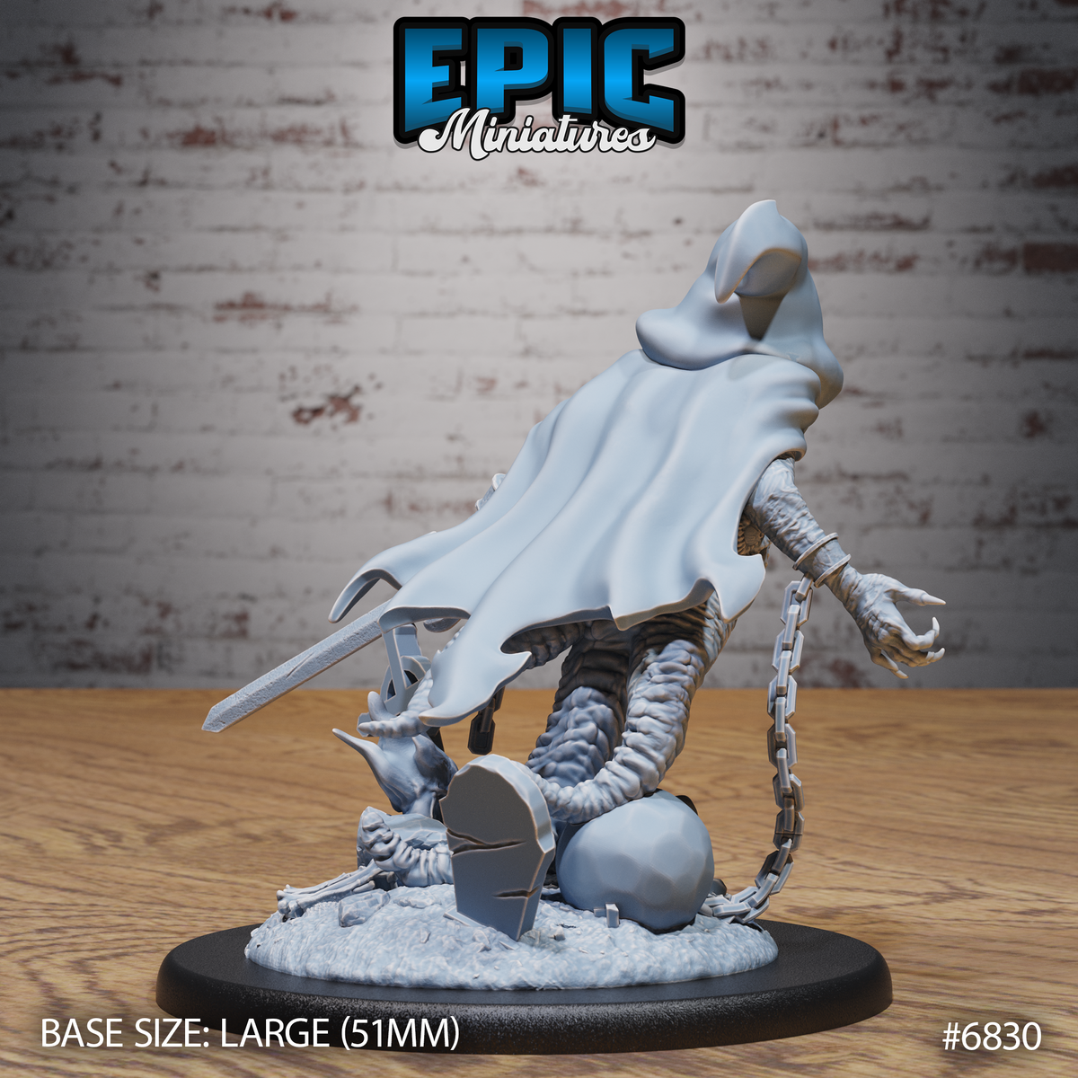 Shoggoth Monk DND TTRPG Resin Model 51mm Base